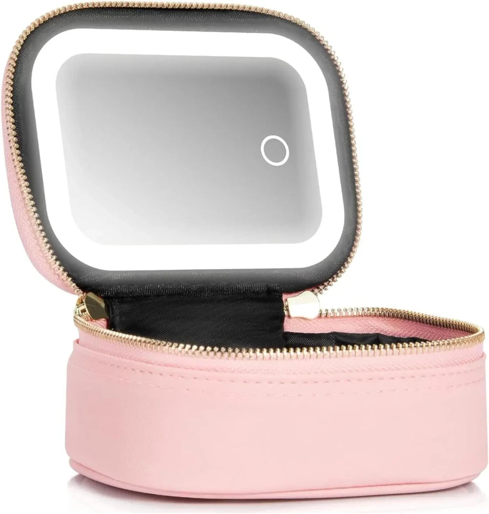 Mini Makeup Bag LED Mirror